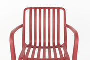 Tuinstoel Amae Polypropyleen Rood 57x53 cm-Eetkamerstoelen-Creating Home