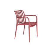 Tuinstoel Amae Polypropyleen Rood 57x53 cm-Eetkamerstoelen-Creating Home