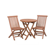 Tuinstoel Chair Teakhout Naturel hout 45 cm 45x45x75 cm-Eetkamerstoelen-Livingfurn