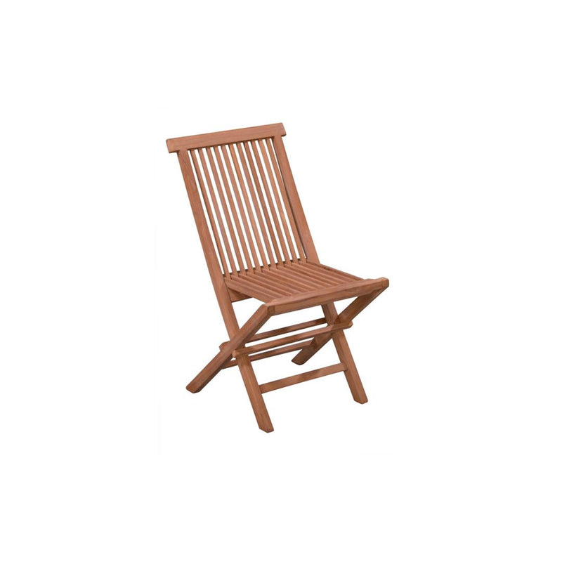 Tuinstoel Chair Teakhout Naturel hout 45 cm 45x45x75 cm-Eetkamerstoelen-Livingfurn