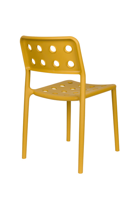 Tuinstoel Serra Ochre Polypropyleen Geel 53x42 cm-Eetkamerstoelen-Creating Home