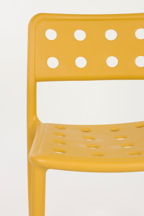Tuinstoel Serra Ochre Polypropyleen Geel 53x42 cm-Tuinstoelen-Creating Home