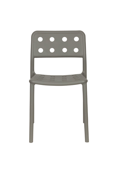 Tuinstoel Serra Polypropyleen Grijs 53x45.5 cm-Tuinstoelen-Creating Home