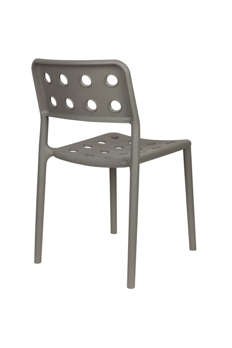 Tuinstoel Serra Polypropyleen Grijs 53x45.5 cm-Tuinstoelen-Creating Home