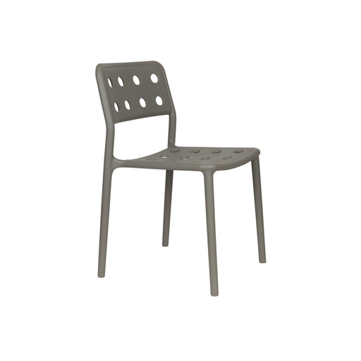 Tuinstoel Serra Polypropyleen Grijs 53x45.5 cm-Eetkamerstoelen-Creating Home