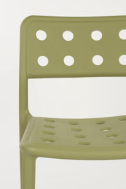 Tuinstoel Serra Polypropyleen Groen 53x45.5 cm-Eetkamerstoelen-Creating Home