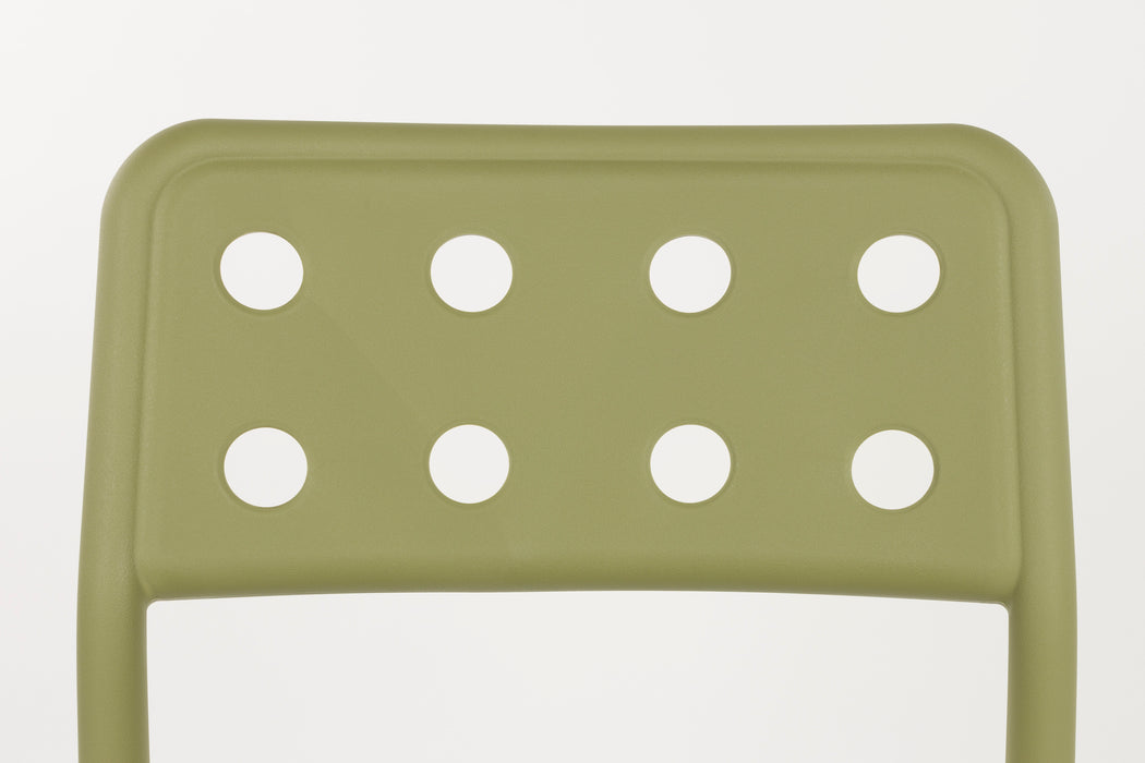 Tuinstoel Serra Polypropyleen Groen 53x45.5 cm-Tuinstoelen-Creating Home