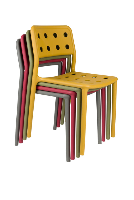 Tuinstoel Serra Polypropyleen Rood 53x45.5 cm