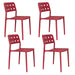 Tuinstoel Serra Polypropyleen Rood 53x45.5 cm