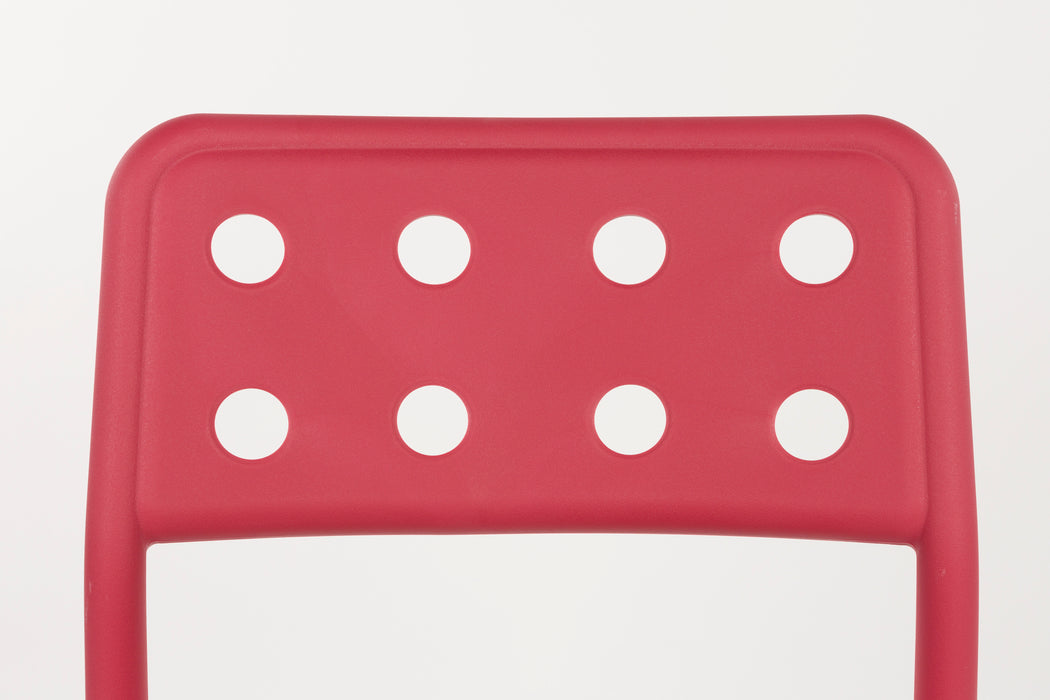 Tuinstoel Serra Polypropyleen Rood 53x45.5 cm-Tuinstoelen-Creating Home