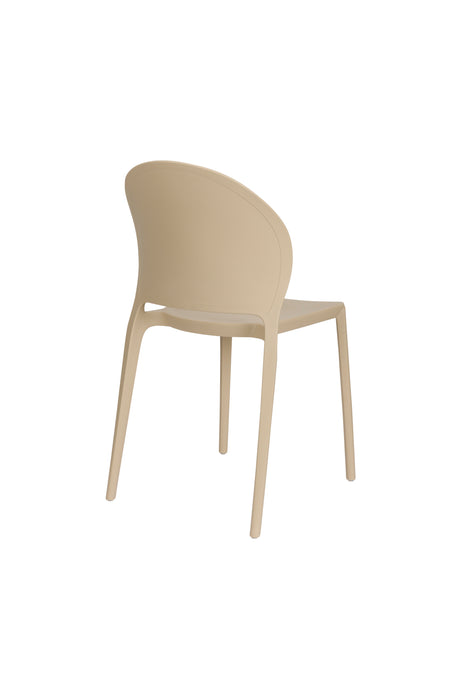Tuinstoel Sjoerd Polypropyleen Beige 52x45 cm-Tuinstoelen-Creating Home