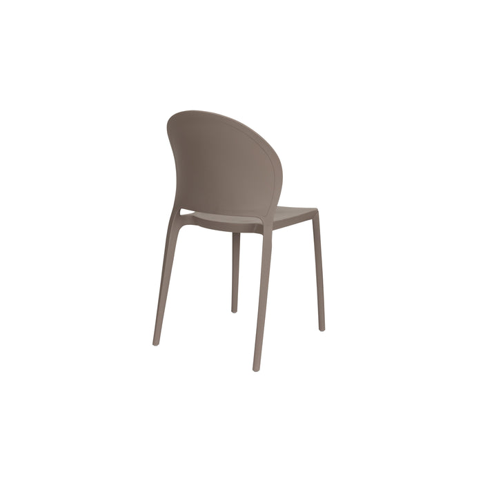 Tuinstoel Sjoerd Polypropyleen Grijs 52x45 cm-Eetkamerstoelen-Creating Home