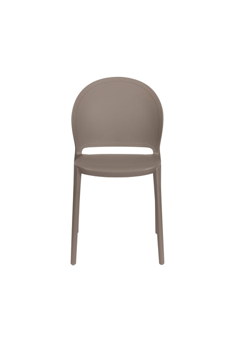 Tuinstoel Sjoerd Polypropyleen Grijs 52x45 cm-Tuinstoelen-Creating Home