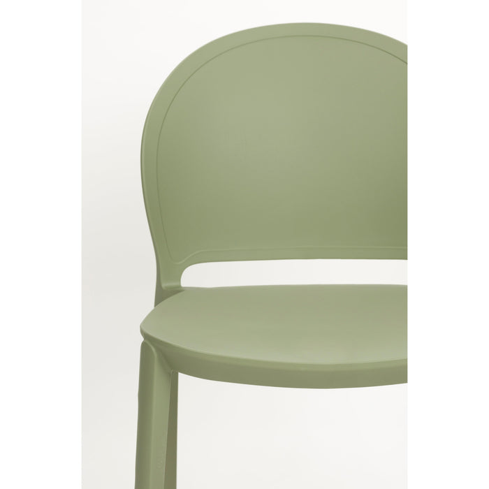Tuinstoel Sjoerd Polypropyleen Groen 52x45 cm-Eetkamerstoelen-Creating Home