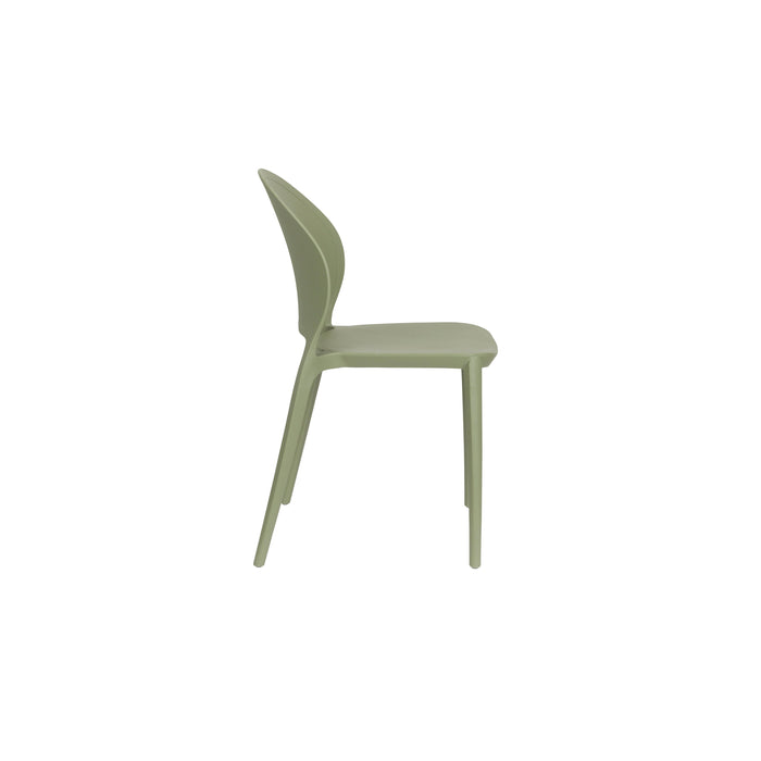 Tuinstoel Sjoerd Polypropyleen Groen 52x45 cm-Eetkamerstoelen-Creating Home