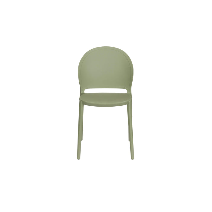 Tuinstoel Sjoerd Polypropyleen Groen 52x45 cm-Eetkamerstoelen-Creating Home