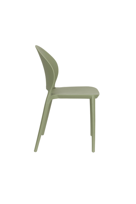 Tuinstoel Sjoerd Polypropyleen Groen 52x45 cm-Eetkamerstoelen-Creating Home