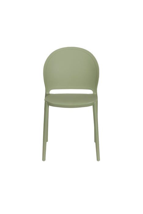 Tuinstoel Sjoerd Polypropyleen Groen 52x45 cm-Eetkamerstoelen-Creating Home