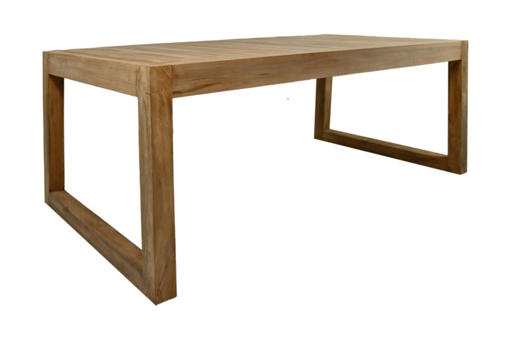 Tuintafel New Aruba - 200x100x76 - Naturel - Teak-Eettafels-HSM Collection