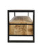 Tv Meubel Havana 3 La-150x45x60-Naturel/Zwart-Mango/Metaal-TV-meubels-HSM Collection