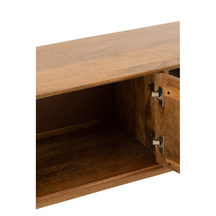 Tv Meubel lora 2deuren+1lade mango hout bruin-TV-meubels-J-Line
