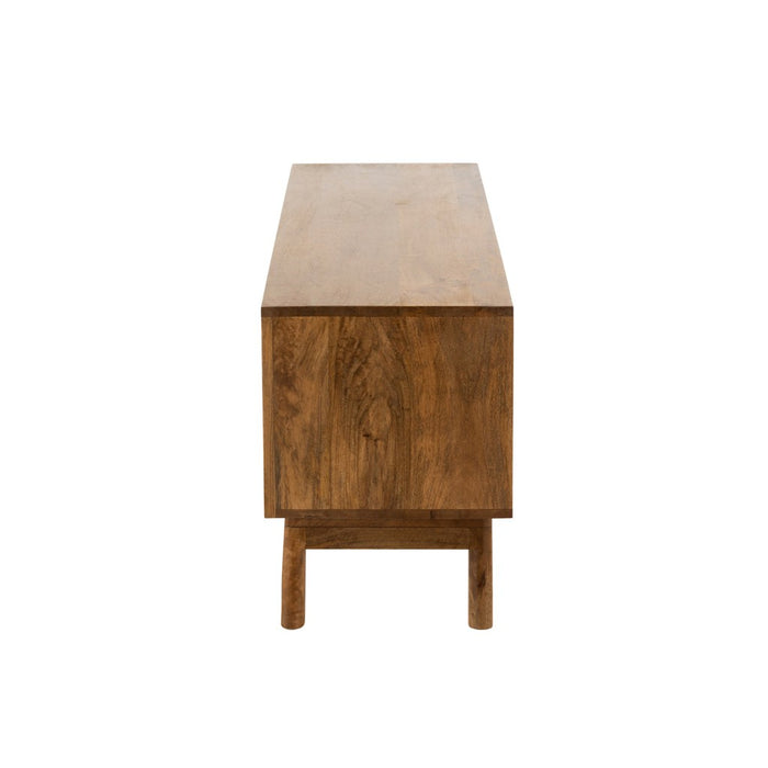 Tv Meubel lora 2deuren+1lade mango hout bruin-TV-meubels-J-Line
