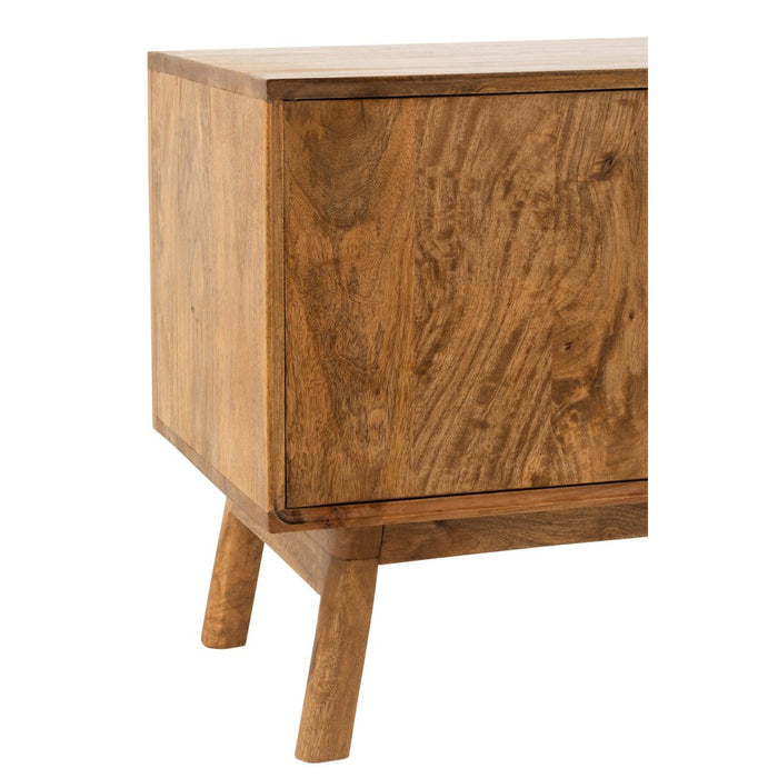 Tv Meubel lora 2deuren+1lade mango hout bruin-TV-meubels-J-Line