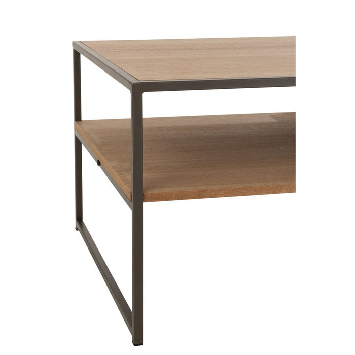 Tv Tafel 1 Lade Hout | Metaal Natuurlijk-TV-meubels-J-Line