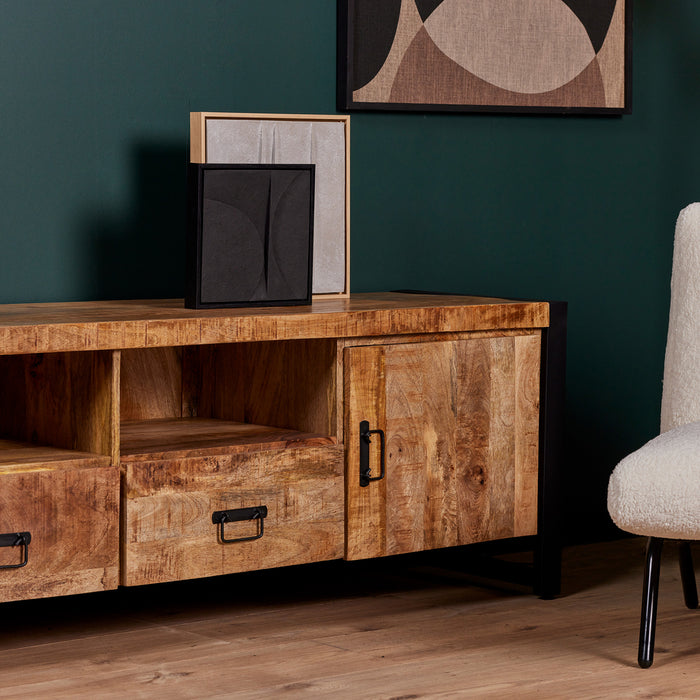 Tv meubel Boaz 200 cm | Twee deuren en twee lades-TV-meubels-Starfurn