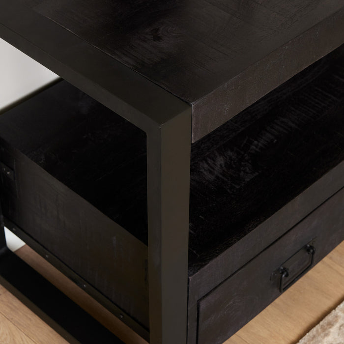 Tv meubel Boaz Black | 100 cm-TV-meubels-Starfurn