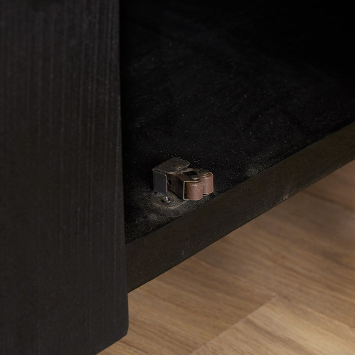 Tv meubel Boaz Black 150 cm | Twee deuren en een lade-TV-meubels-Starfurn