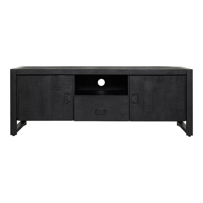 Tv meubel Boaz Black 150 cm | Twee deuren en een lade-TV-meubels-Starfurn