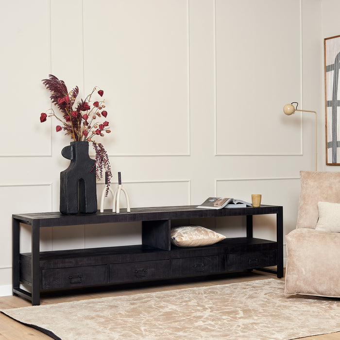 Tv meubel Boaz Black | 220 cm-TV-meubels-Starfurn