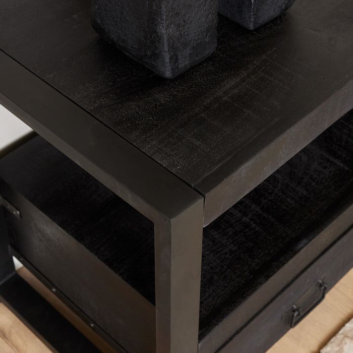 Tv meubel Boaz Zwart - 150 cm-TV-meubels-Starfurn