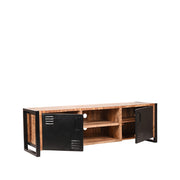Tv-meubel Brussels Rough Mangohout - 160x45x50 cm-TV-meubels-LABEL51