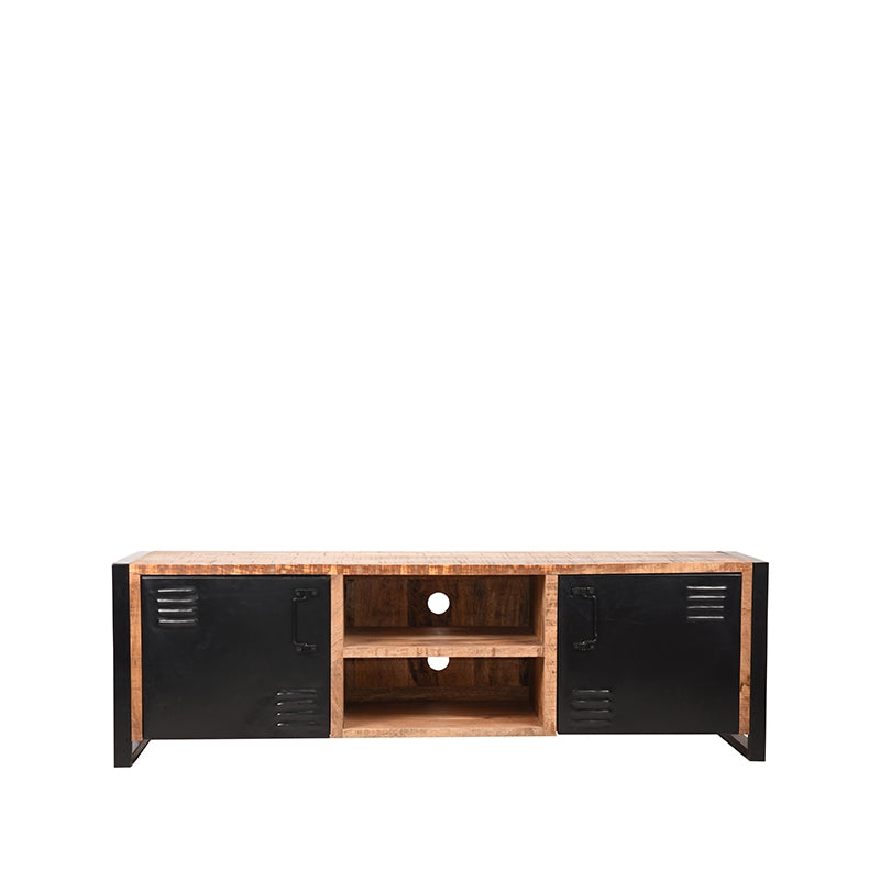 Tv-meubel Brussels Rough Mangohout - 160x45x50 cm-TV-meubels-LABEL51