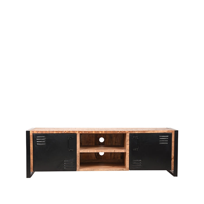Tv-meubel Brussels Rough Mangohout - 160x45x50 cm-TV-meubels-LABEL51