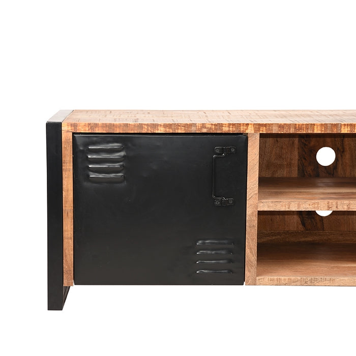 Tv-meubel Brussels Rough Mangohout - 160x45x50 cm-TV-meubels-LABEL51