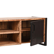 Tv-meubel Brussels Rough Mangohout - 160x45x50 cm-TV-meubels-LABEL51