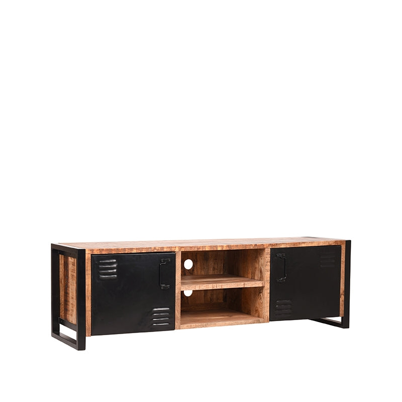 Tv-meubel Brussels Rough Mangohout - 160x45x50 cm-TV-meubels-LABEL51