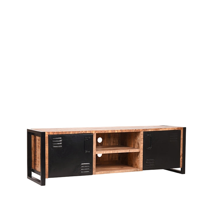 Tv-meubel Brussels Rough Mangohout - 160x45x50 cm-TV-meubels-LABEL51