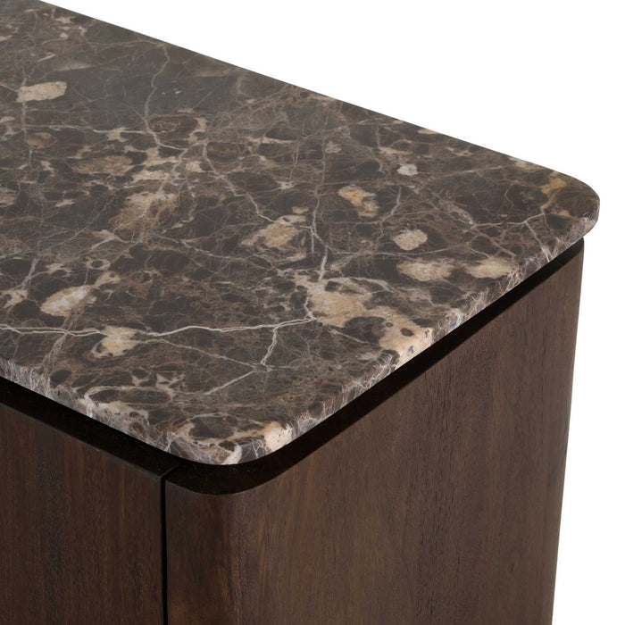 Tv meubel Dallas Bruin Mangohout 210 cm-TV-meubels-Creating Home