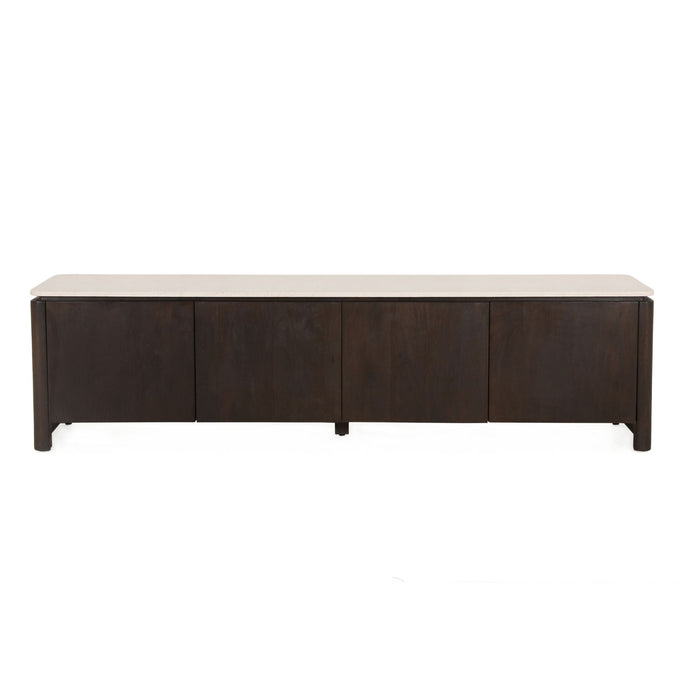 Tv meubel Dallas Bruin Mangohout 210 cm-TV-meubels-Creating Home