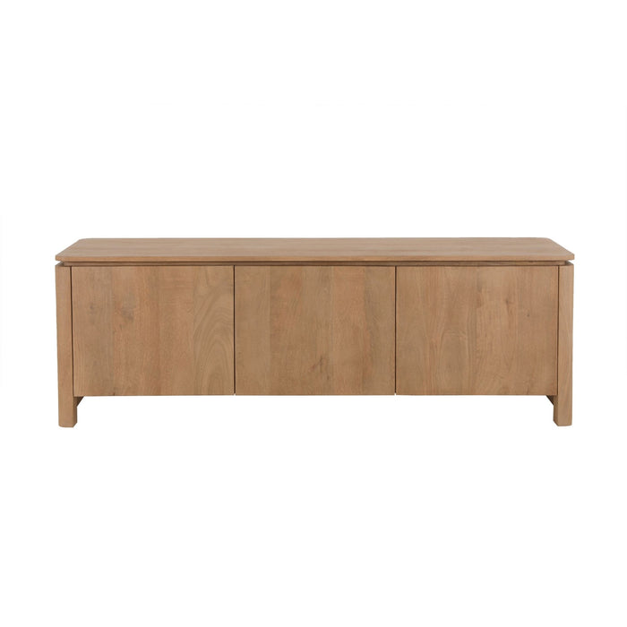 Tv meubel Dallas Naturel Mangohout 165 cm-TV-meubels-Creating Home