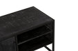 Tv meubel Denver Black 100 cm | Mangohout en staal-TV-meubels-Starfurn