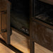 Tv meubel Denver Black 145 cm | Mangohout en staal-TV-meubels-Starfurn