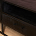 Tv meubel Denver Black 240 cm | Mangohout en staal-TV-meubels-Starfurn