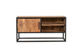 Tv meubel Denver | Mangohout en staal | 100 cm-TV-meubels-Starfurn