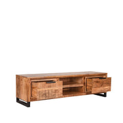 Tv-meubel Glasgow Rough Mangohout - 160x45x45 cm-TV-meubels-LABEL51