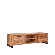 Tv-meubel Glasgow Rough Mangohout - 160x45x45 cm-TV-meubels-LABEL51